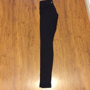 Black Polka Dot Lululemon Leggings